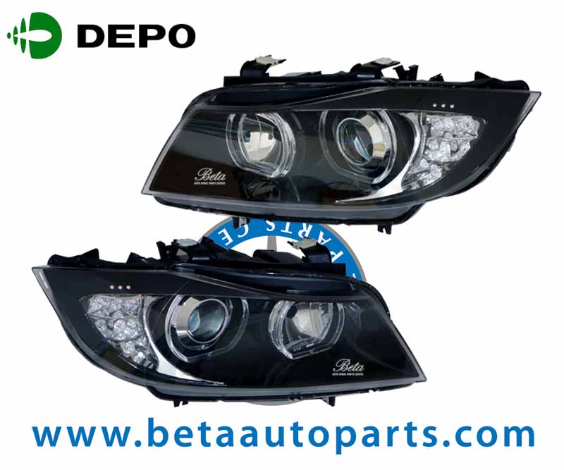 Headlamp with LED Cell Rim -Black for BMW 3 Series E90 2005-2008 models Headlamp with LED Cell Rim -Black for BMW 3 Series E90 2005-2008 models